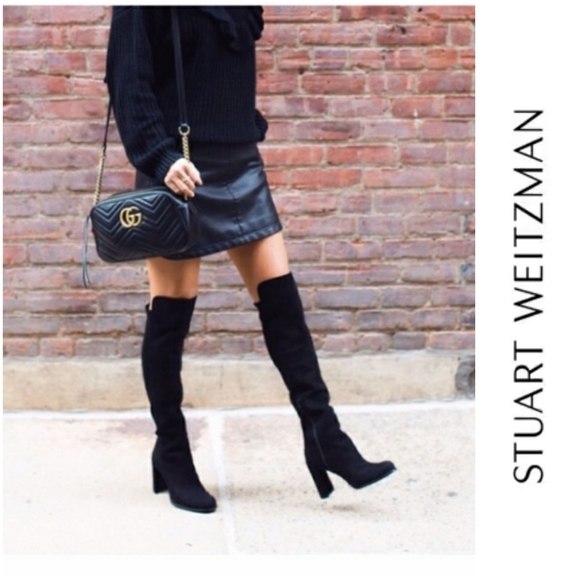 Stuart Weitzman Shoes - Chic Stuart Weitzman Alljill 5050 Suede OTK Boots